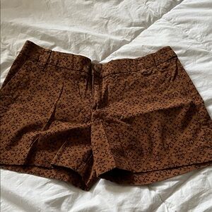 Patagonia organic cotton brown two tone bohemian print low rise women’s shorts